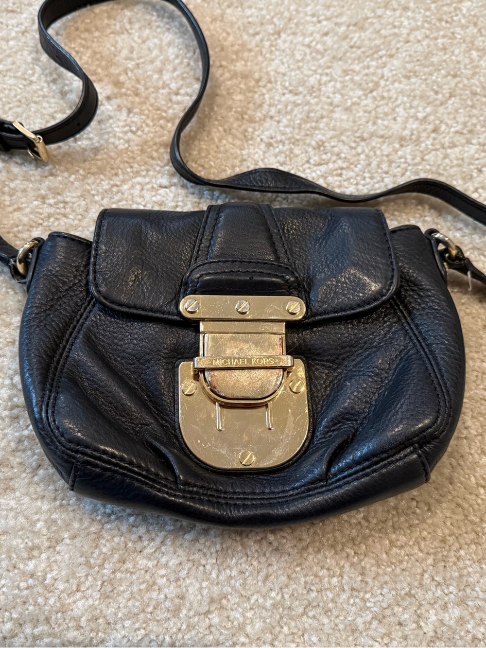 Michael Kors Crossbody Bag with Gold Hardware